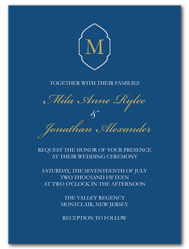 Yacht Club Wedding Invitation