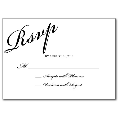 You're Invited Response Card