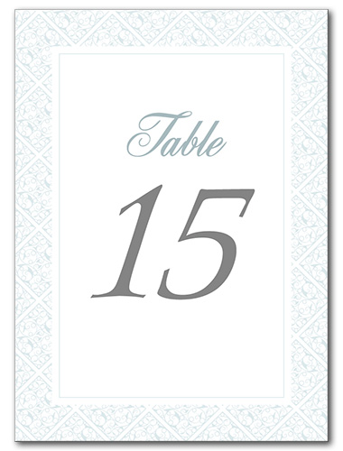 Gracious Glamour Table Number 