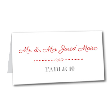 A Bold Display Table Card