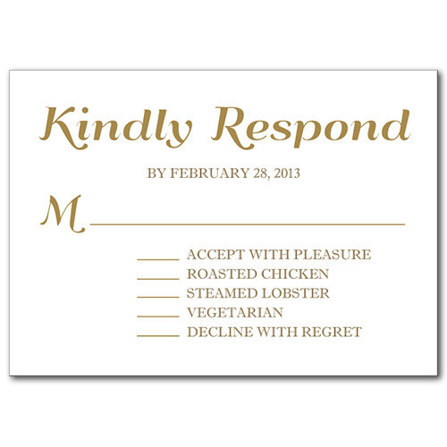 A Festive Event Response Card