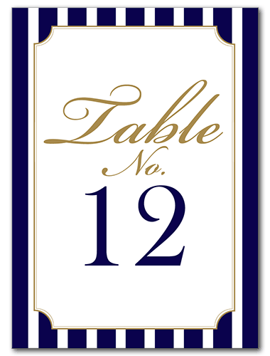A Sailing Affair Table Number