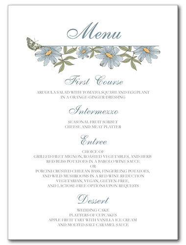 A Spring Fling Menu