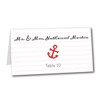 Anchors Away Table Card