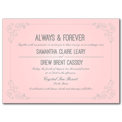 Always and Forever Wedding Invitation