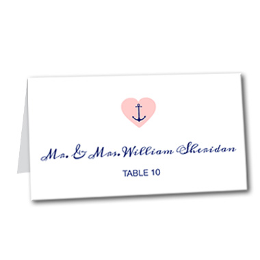 Anchored Love Table Card