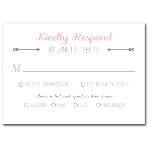 Artistic Arrow Response Card