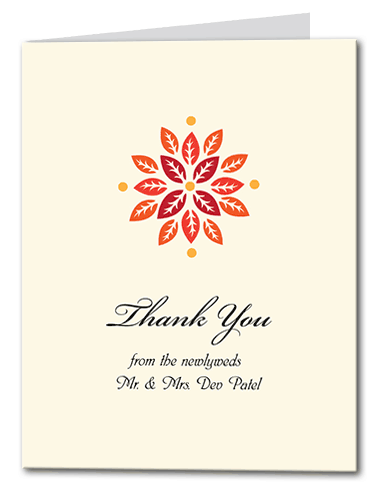 Autumn Bloom Thank You Card