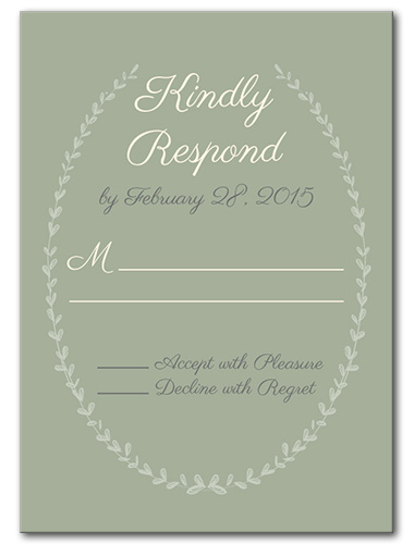 Barnyard Wreath Response Card