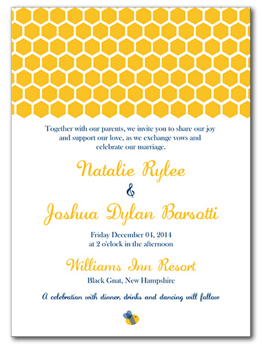 Bee's Knees Wedding Invitation