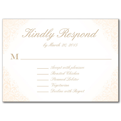 Blushed Rose Response Card