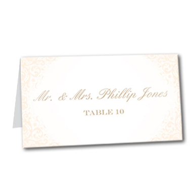 Blushed Rose Table Card