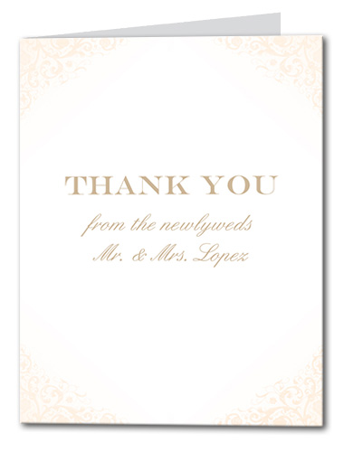 Blushed Rose Thank You Card