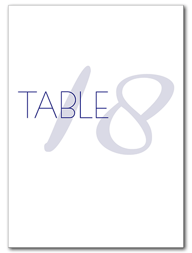 Bold Swoon Table Number 