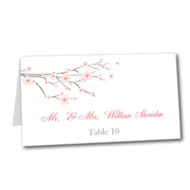 Cherry Blossom Table Card