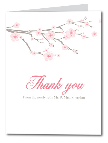 Cherry Blossom Thank You Card