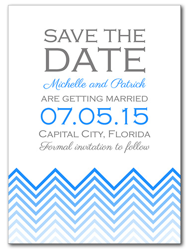 Chevron Chic Save the Date