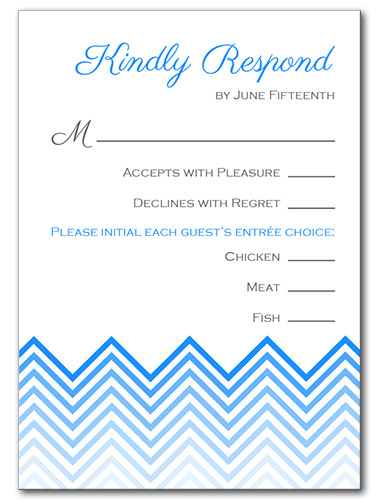 Chevron Chic Response Card