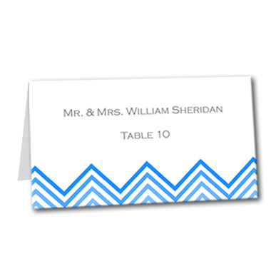 Chevron Chic Table Card