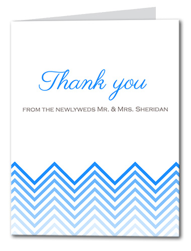 Chevron Chic Thank You Card