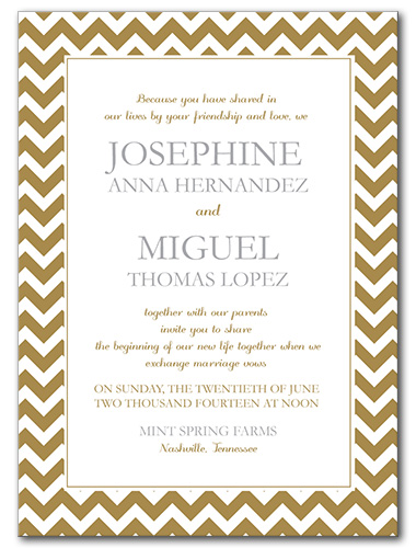 Classic Celebration Wedding Invitation