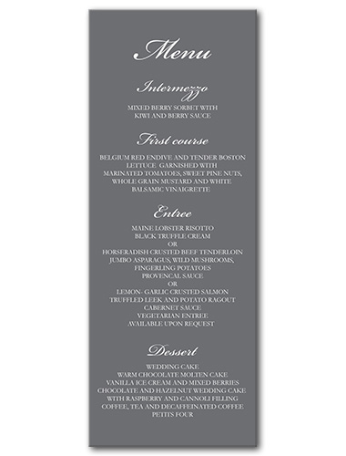 Classic Monochrome Menu