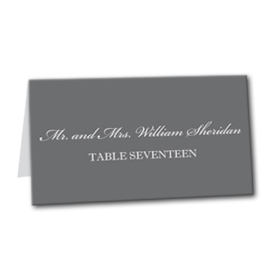 Classic Monochrome Table Card