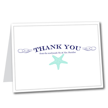 Coastal Breeze Thank You Card