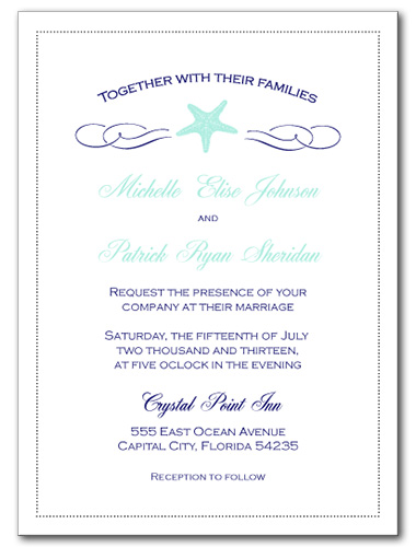 Coastal Breeze Wedding Invitation