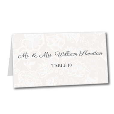 Decadent Monogram Table Card