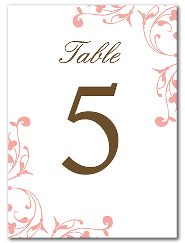 Delicate Destiny Table Number 