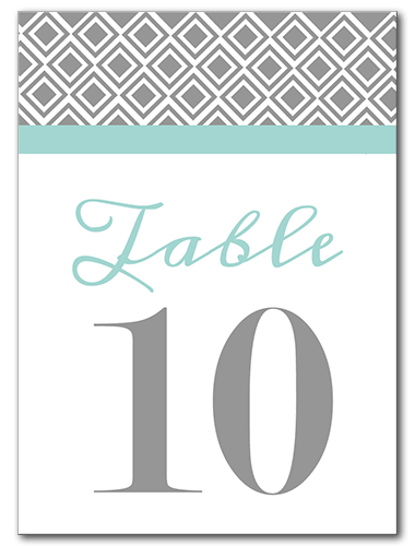 Diamond Lace Table Number