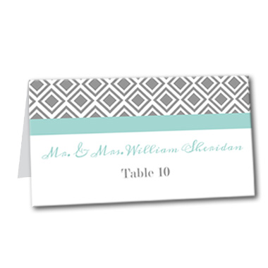 Diamond Lace Table Card