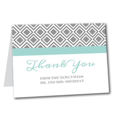 Diamond Lace Thank You Card