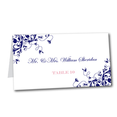 Elegantly Antique Table Card