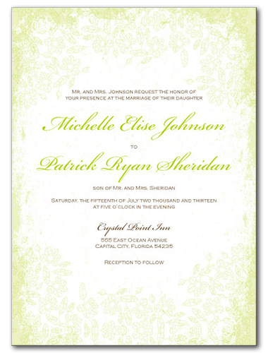 Enchanted Garden Wedding Invitation