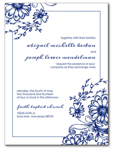 Fine China Wedding Invitation