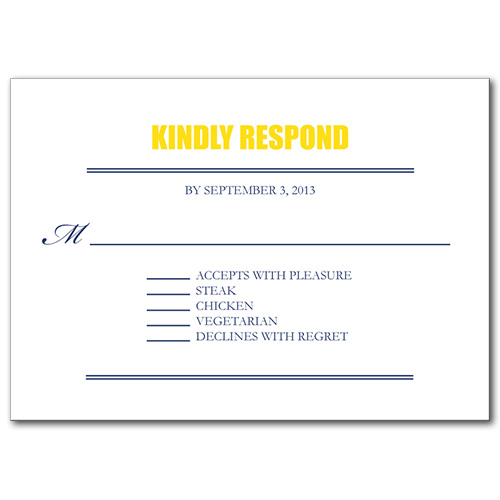 Forever Bold Response Card