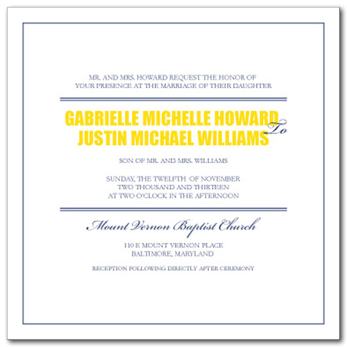 Forever Bold Wedding Invitation