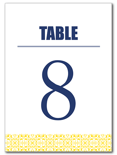Forever Bold Table Number 