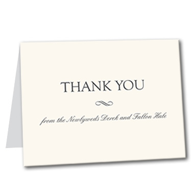 Formal Attire Thank You Card