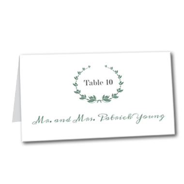 Fresh Mint Table Card