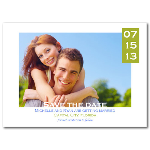 Freshly Framed Save the Date Card