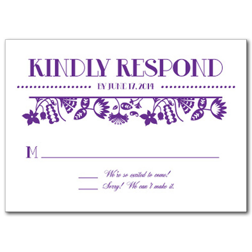 Garden Party Fun Response Card