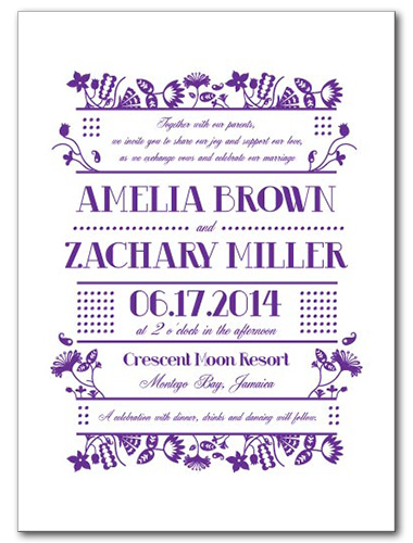 Garden Party Fun Wedding Invitation