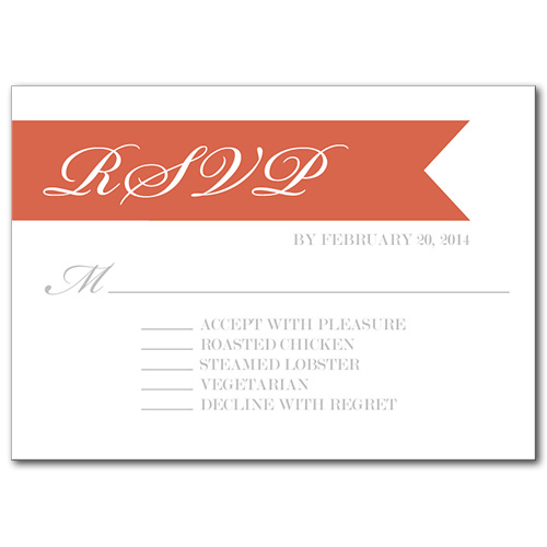 Gracious Ribbon Response Card