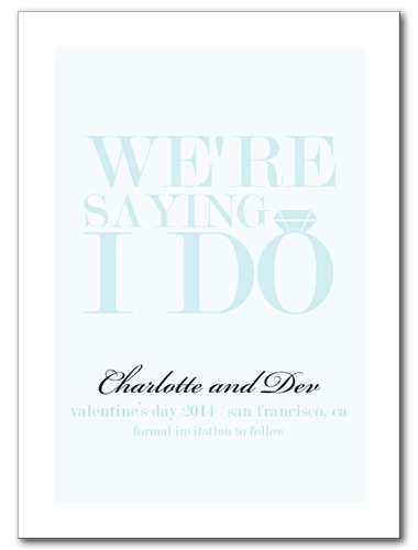 I Do Save the Date Card