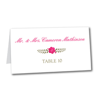Love Blooms Table Card