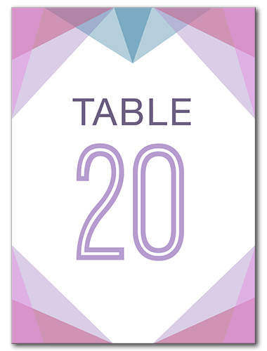 Modern Deco Table Number