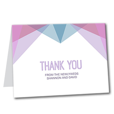 Modern Deco Thank You Card